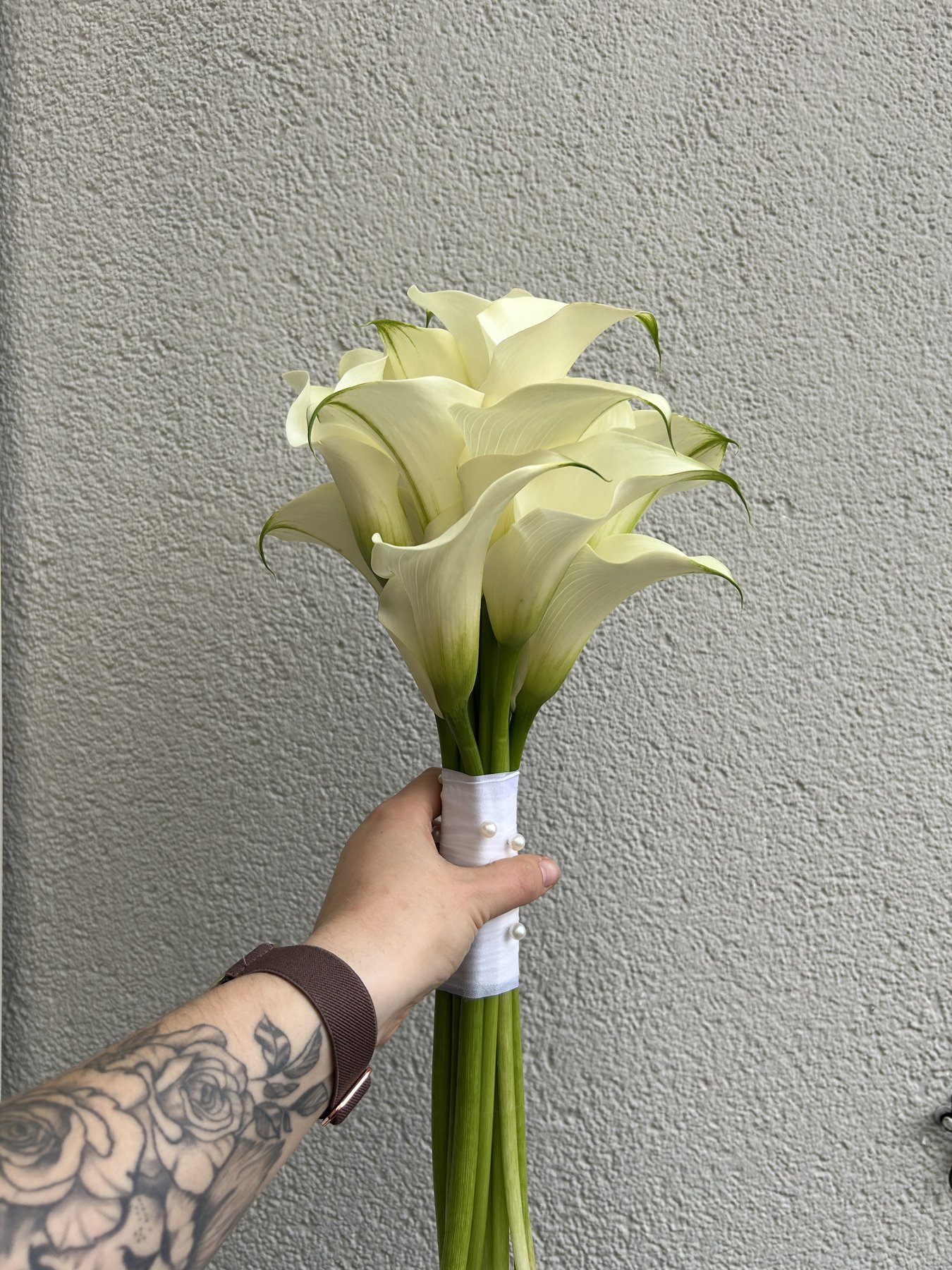 Brautstrauß aus weißen Calla